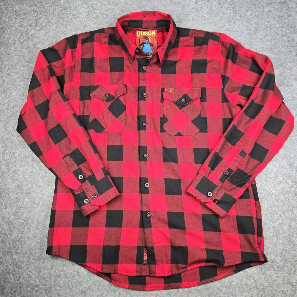 DIXXON Flannel Redrum 10YR Men's XL Plaid Long Sleeve Shining 2024 Riding Shirt